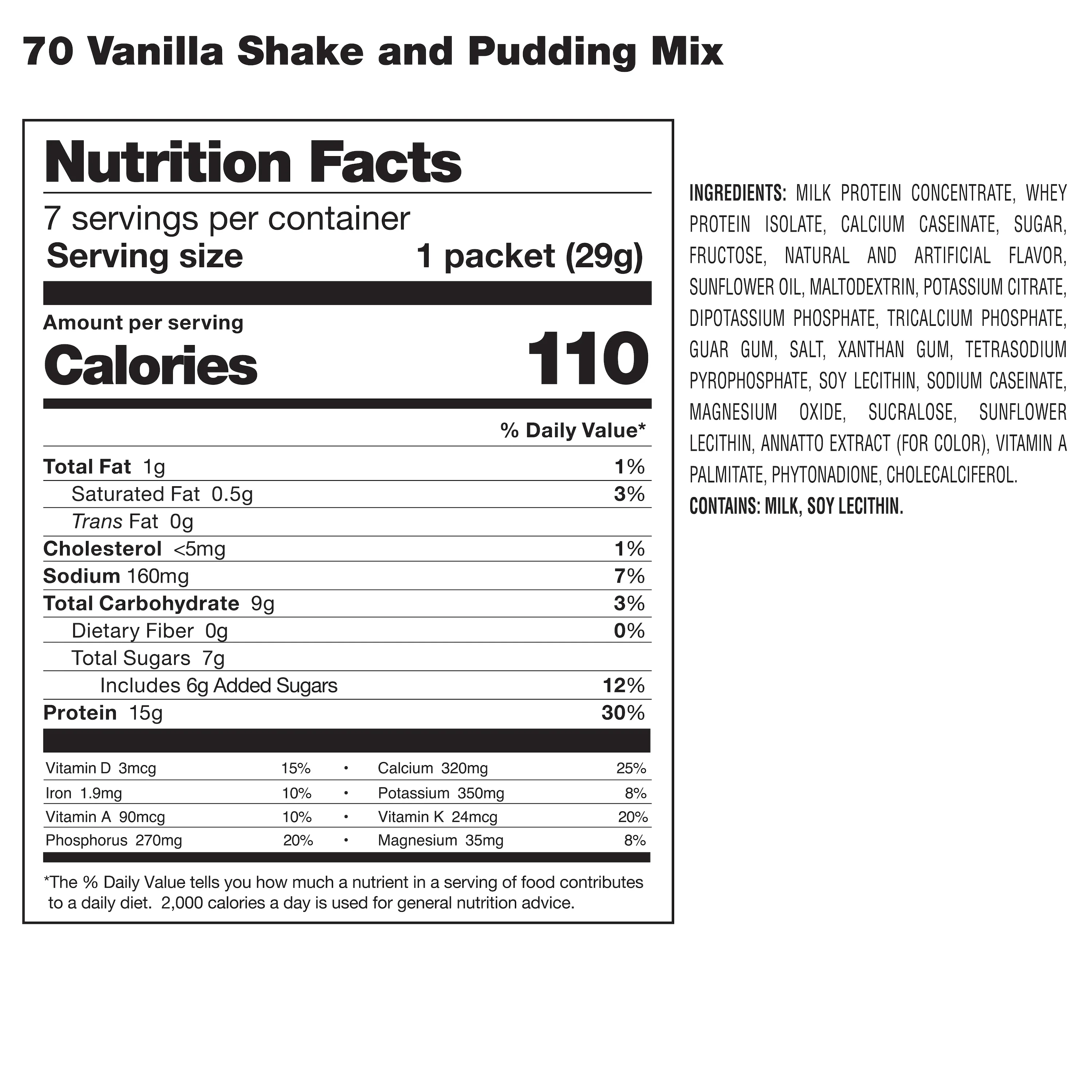 70 Plus Vanilla Shake & Pudding Mix - Image 4